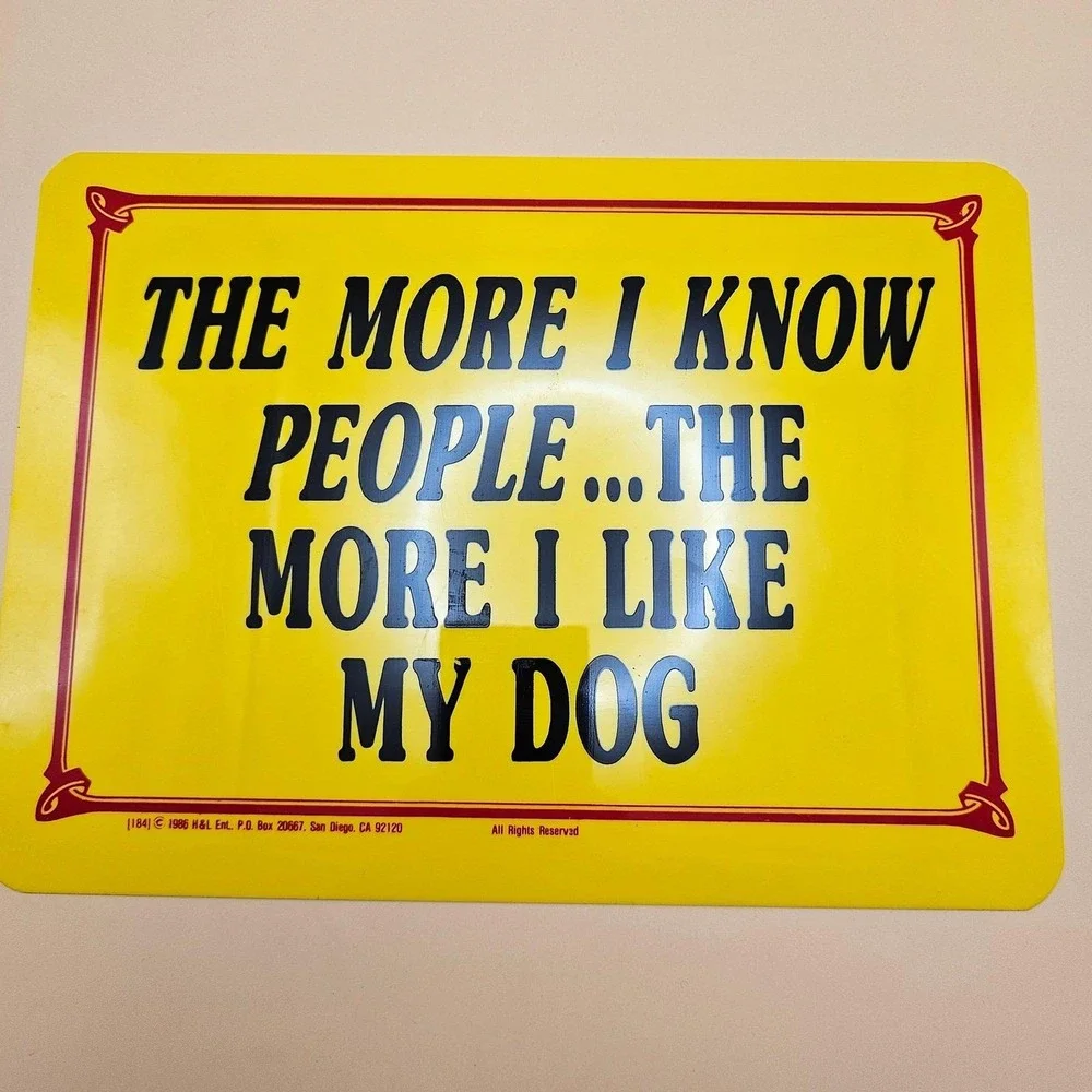 Vintage 1984 1986 H&L Ent Homework Causes Brain Damage Sign Retro Funny Set of 2